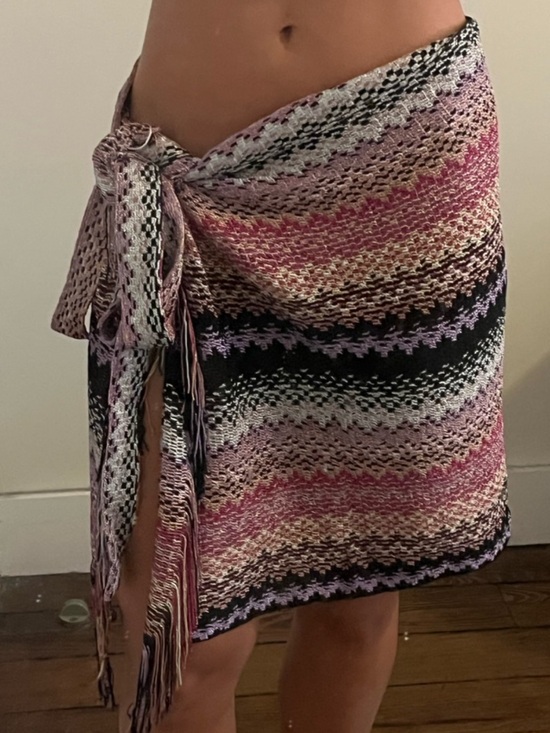 Missoni Other - WEEKEND SALE 💫 Missoni Chevron Swim Sarong Pareo in Pink Purple Blue and Black